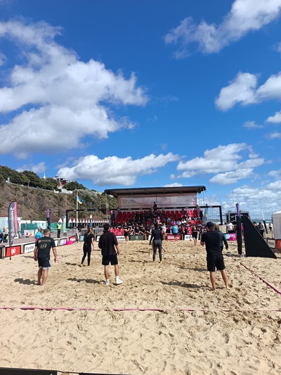 Volleyball on Bournemouth beach