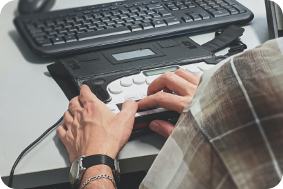 Magento developer working keyboards