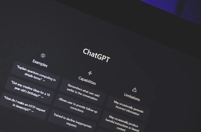 Chat GPT screen
