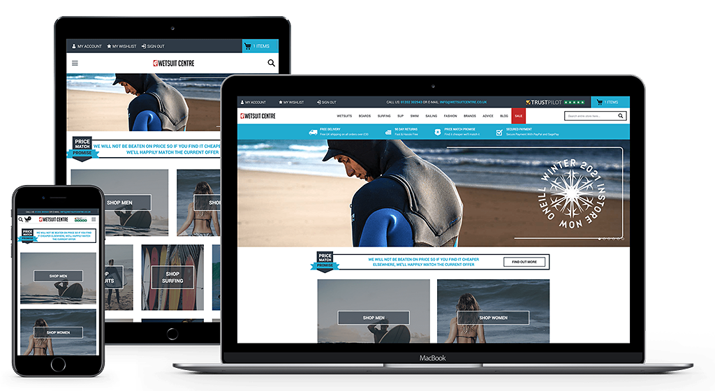 Wetsuit Centre design