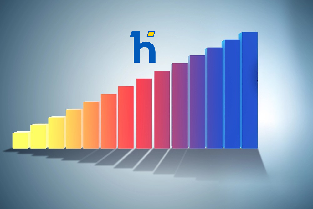 Hyvä trending up  graph