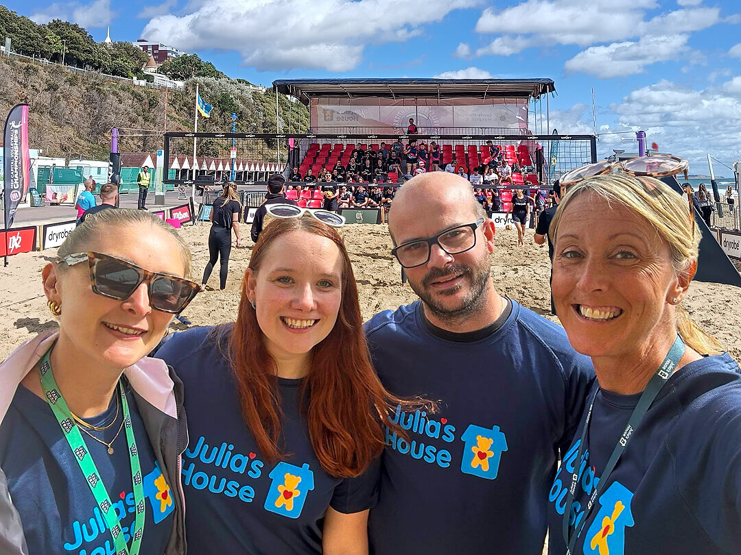 Envisage at charity volleyball game